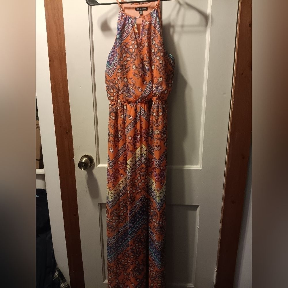 🤠As U Wish Sleeveless Full Length Dress Size Medium